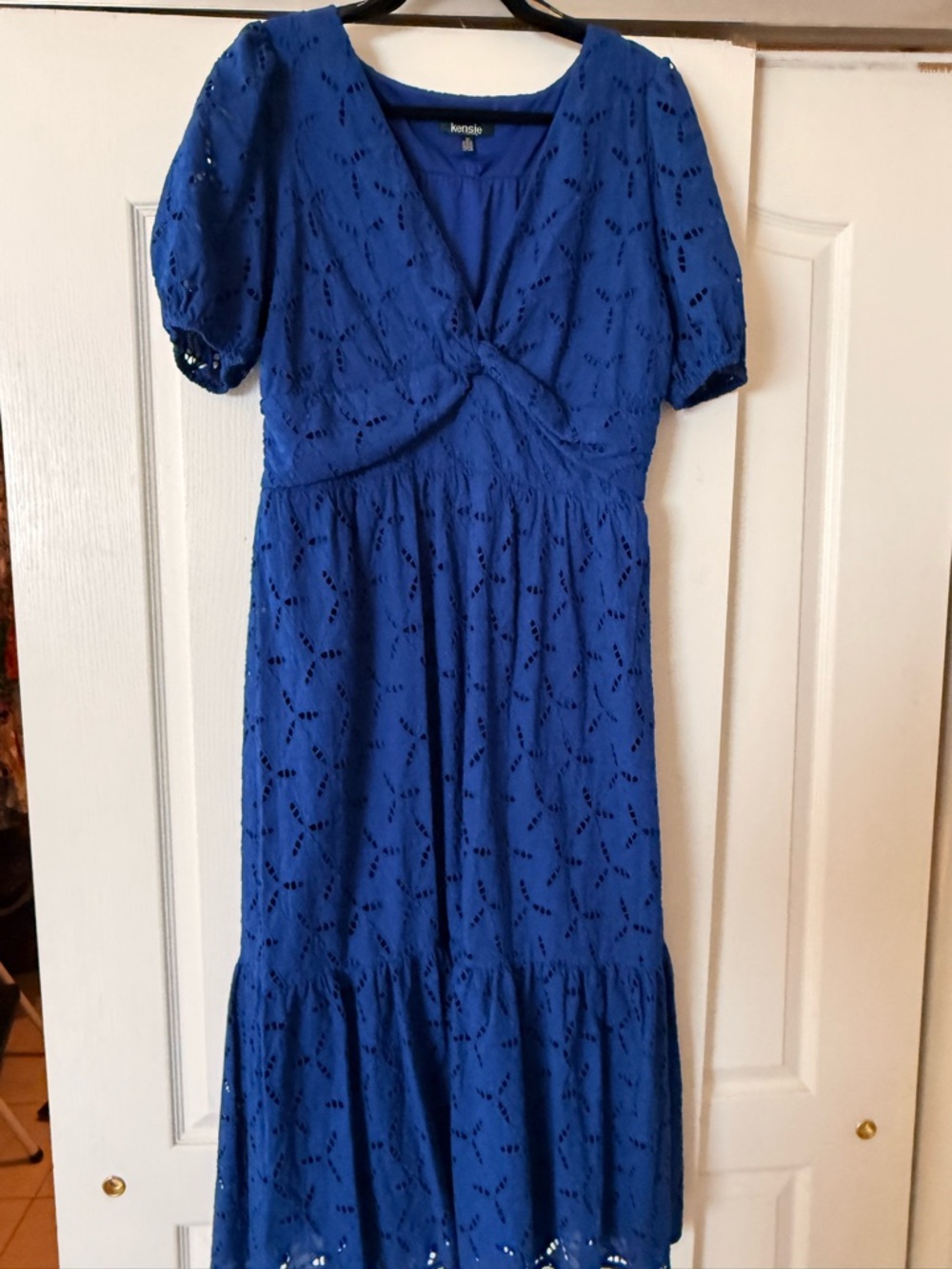 Kensie Cobalt Blue Gathered Dress